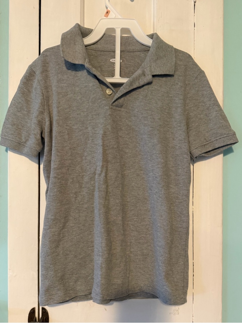Old Navy Men's Heather Gray Polo Shirt